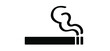 Smoking pictogram. Smoke cigarette tobacco or cigarettes logo. Smokking icon. Smoking day. Cigarette icon or smoke area