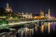 Dresden Brühlsche Terrasse bei Nacht