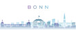 Bonn Transparent Layers Gradient Landmarks Skyline