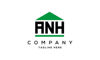 Wall Mural - ANH three letter house for real estate logo design