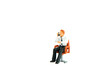 © สุธากร รอดเรืองฤทธิ์ - Miniature people office, worker, engineer worker, construction and traveler concept in variety action on white background