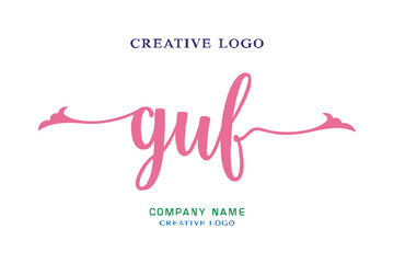 GUF lettering logo is simple, easy to understand and authoritative