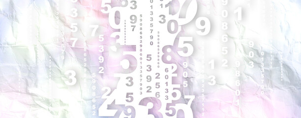 Sticker - abstract binary background