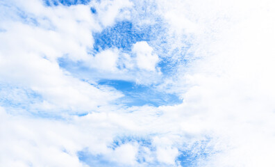 Wall Mural - cloud with light sky and  light sun