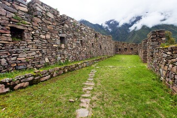 Wall Mural - Choquequirao Inca ruins Cuzco or Cusco region in Peru