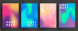 blurred gradients set background vector illustration