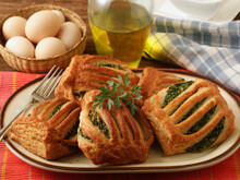 Puff Pastry With Spinach.