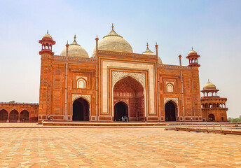 Taj Mahal Mahal Kau Ban Mosque Agra Uttar Pradesh India.