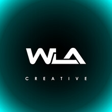 WLA Letter Initial Logo Design Template Vector Illustration