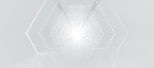 Abstract Futuristic empty floor and room Sci-Fi Corridor With light for showcase,room,interior,display products.Modern Future cement floor and wall background technology interior concept.3d render
