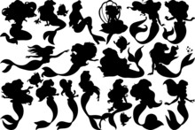Little Mermaid SVG Cut Files | Little Mermaid Silhouette | Mermaid Svg | Sea Animal Svg | Little Mermaid Bundle