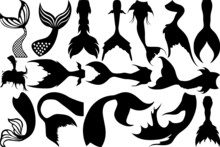 Mermaid Tails SVG Cut Files | Mermaid Tails Silhouette | Mermaid Svg | Mermaid Tail Svg | Tail Svg | Mermaid Tails Bundle