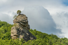 Rocky Outcrop In The Méouge Gorges In The Drome. France.