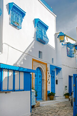 Naklejka na meble Colorful Houses in Tunis