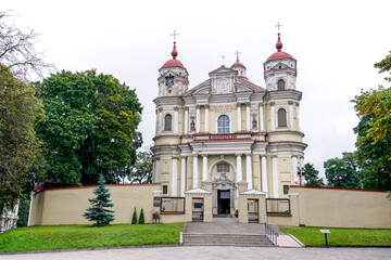 Sticker - view of the Church of Saint Peter and Saint Paul in Vilnius