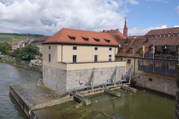 Canvas Print - Am Mainufer in Würzburg