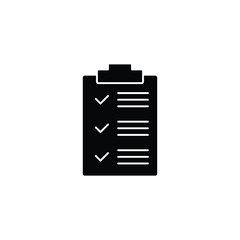 Wall Mural - clipboard with checklist icon vector check mark sign