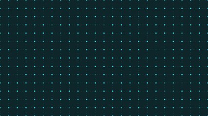 Wall Mural - animated background dotted grid with twinkling small circles.
