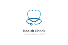 Stethoscope Icon With Heart Shape. Health And Medicine Symbol.