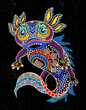 Axolotl Mexican Design