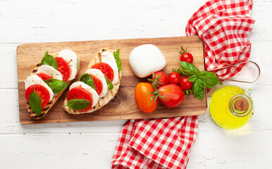 Sticker - Caprese salad with mozzarella, basil and garden tomatoes