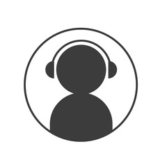 Wall Mural - assistant or robot icon in circle. elements for design online support service dialogue window.