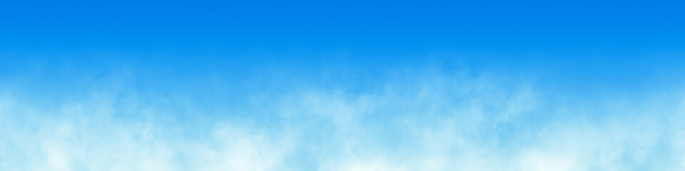 Wall Mural - blue sky with clouds wide background banner