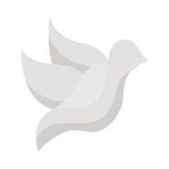 Sticker - white dove flying