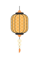 Sticker - golden chinese lantern