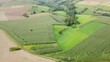Drohnenvideo, Grüne Agrarlandschaft