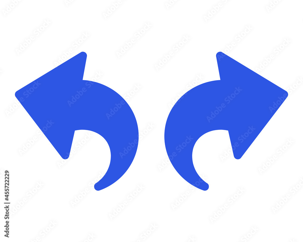 Stock-Vektorgrafik „Undo And Redo Icon Set - Amazing undo and redo ...