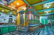 The prayer hall of Sri Kaali Amman Hindu Temple, Yangon, Myanmar