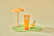 © Marc Tran/Stocksy - Creative still life with tube of sunscreen