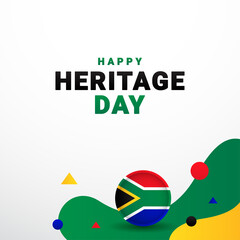 Wall Mural - Happy Heritage Day Design Background For Greeting Moment