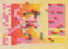 Summer Tropical Glitch Composition