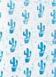 © Catherine MacBride/Stocksy - Cactus Linoprint Pattern
