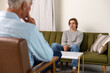© Jayme Burrows/Stocksy - Young Man Talks to Therapist