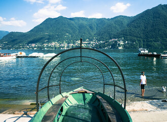 Cernobbio,beautiful panorama of Como lake.Italian lakes,Lombardy,Italy