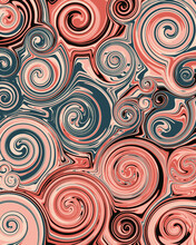 Retro Inspired Swirl Illustration