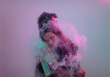 © Ibai Acevedo/Stocksy - Cinematic hug portrait inside smoke cloud