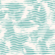 © Nautical - Aegean teal broken stripe seamless background with grunge wave texture. Summer coastal living style rustic grunge home decor fabric . Turquoise dyed washed and weathered textile repeat pattern.