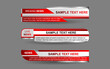 © Majri - Set collection vector of Broadcast News Lower Thirds Template layout design banner for bar Headline news title, sport game in Television, Video and Media Channel