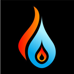 Fototapete - logo gaz chauffage plombier