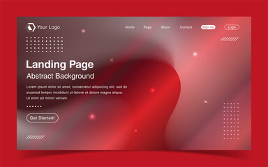 Wall Mural - Modern landing page with abstract background