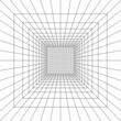Perspective grid on white background for interior. Vector illustration