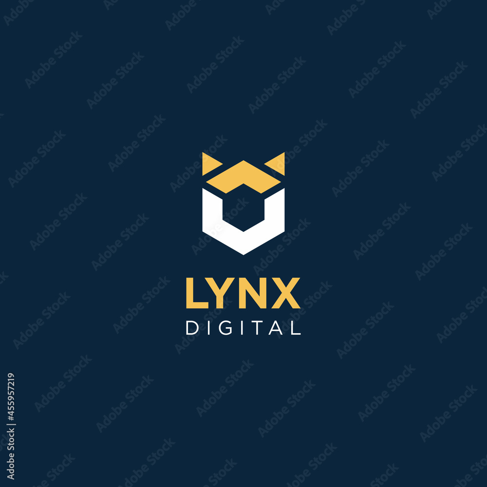 Futuristic Modern Lynx Digital Technology Logo Design For Cloud Computing  Data Service, Cyber Security System and Crypto Currency Business Stock  Vector | Adobe Stock