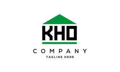 Sticker - KHO three letter house for real estate logo design