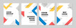 © abworks - Set of abstract geometric memphis templates. Universal cover Designs for Annual Report, Brochures, Flyers, Presentations, Leaflet, Magazine.