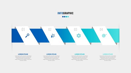Wall Mural - Business data visualization. Process chart. Abstract elements of graph, diagram with steps, options, parts or processes. Vector business template for presentation. Creative concept for infographic