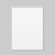Realistic closed notebook A4. Vector illustration